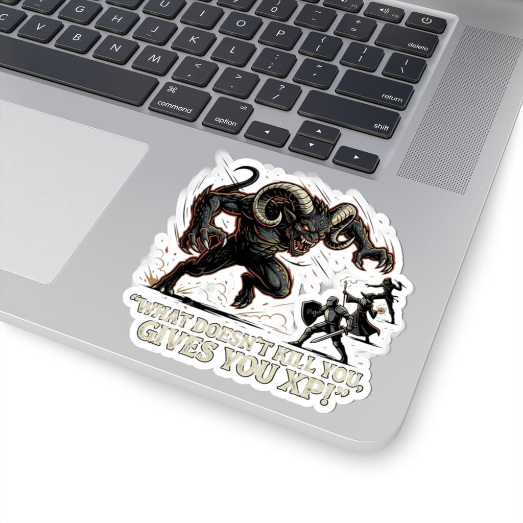 Sticker — “What Doesn’t Kill You Gives You XP” RPG Monster Sticker