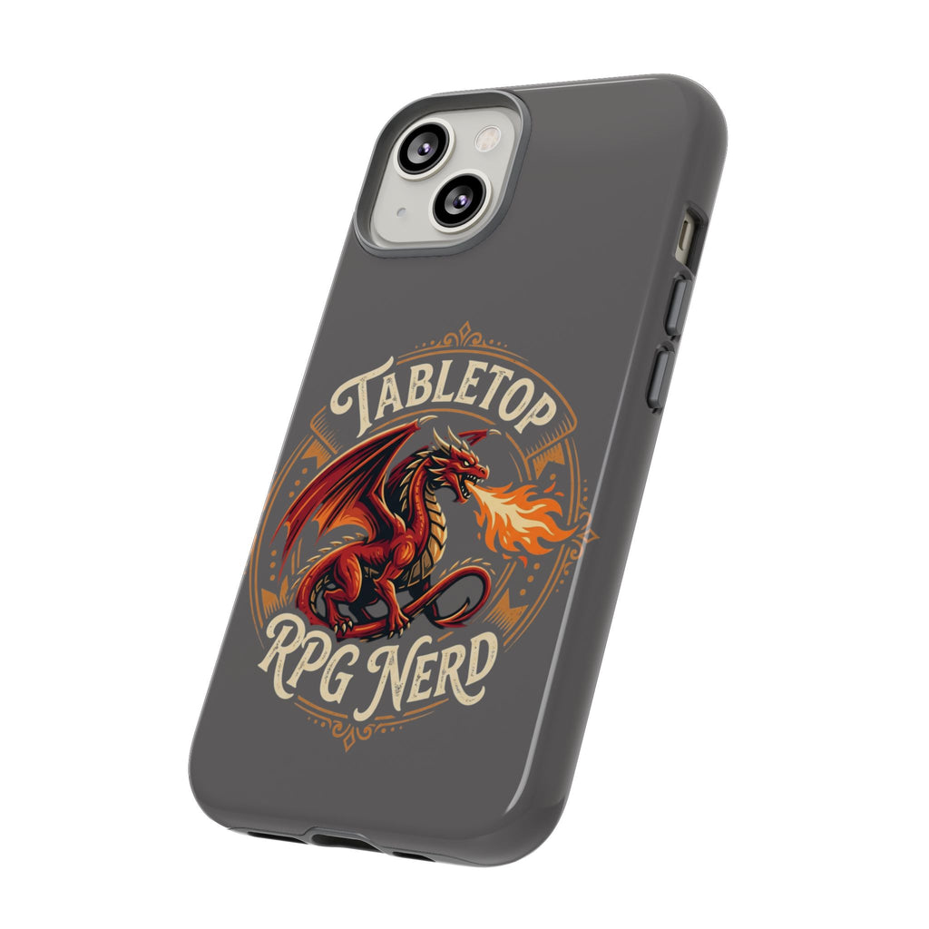 Tabletop RPG Nerd Phone Case — Dragon Design iPhone Cover