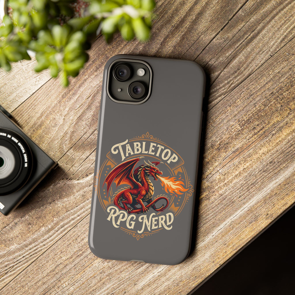 Tabletop RPG Nerd Phone Case — Dragon Design iPhone Cover
