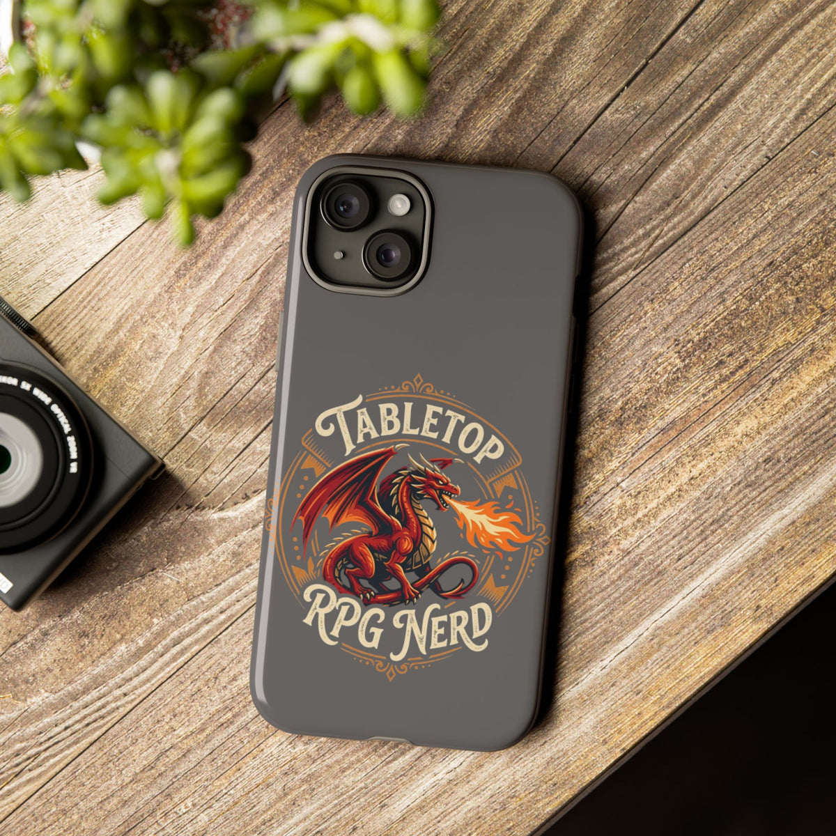 Tabletop RPG Nerd Phone Case — Dragon Design iPhone Cover