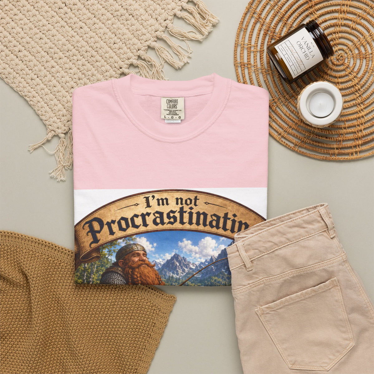 T-Shirt — "I'm Not Procrastinating, I'm on a Side Quest" Fantasy Gamer Tee