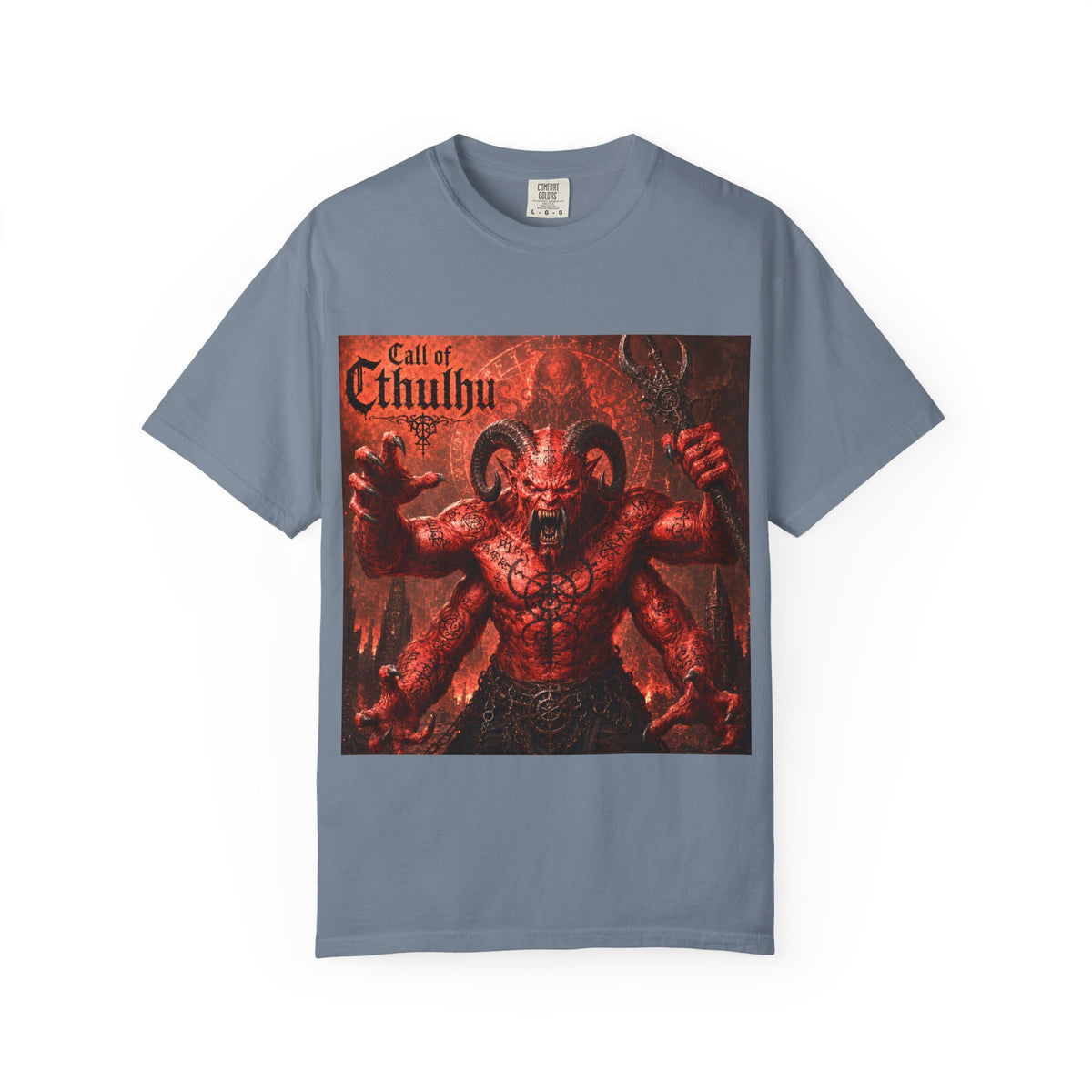 Call of Cthulhu Horror Graphic T-Shirt — Demon Skull Mythos Tee